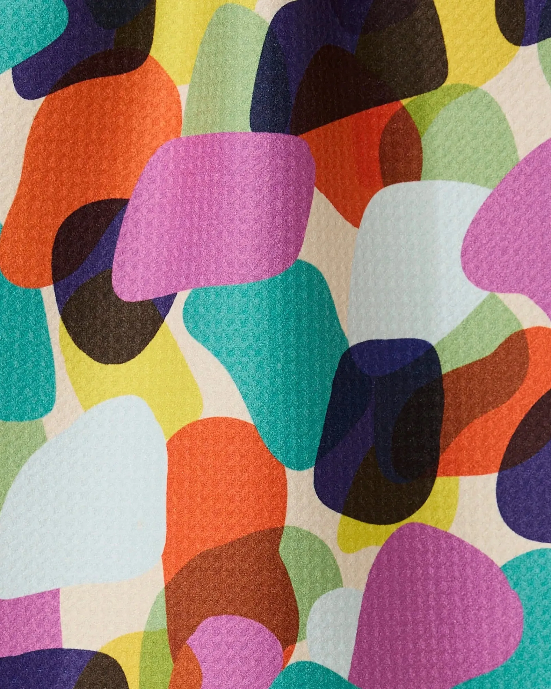 GEOMETRY Colorful Pebbles Bar Towel