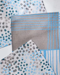 GEOMETRY Cool Blocks and Dots Dishcloth Set