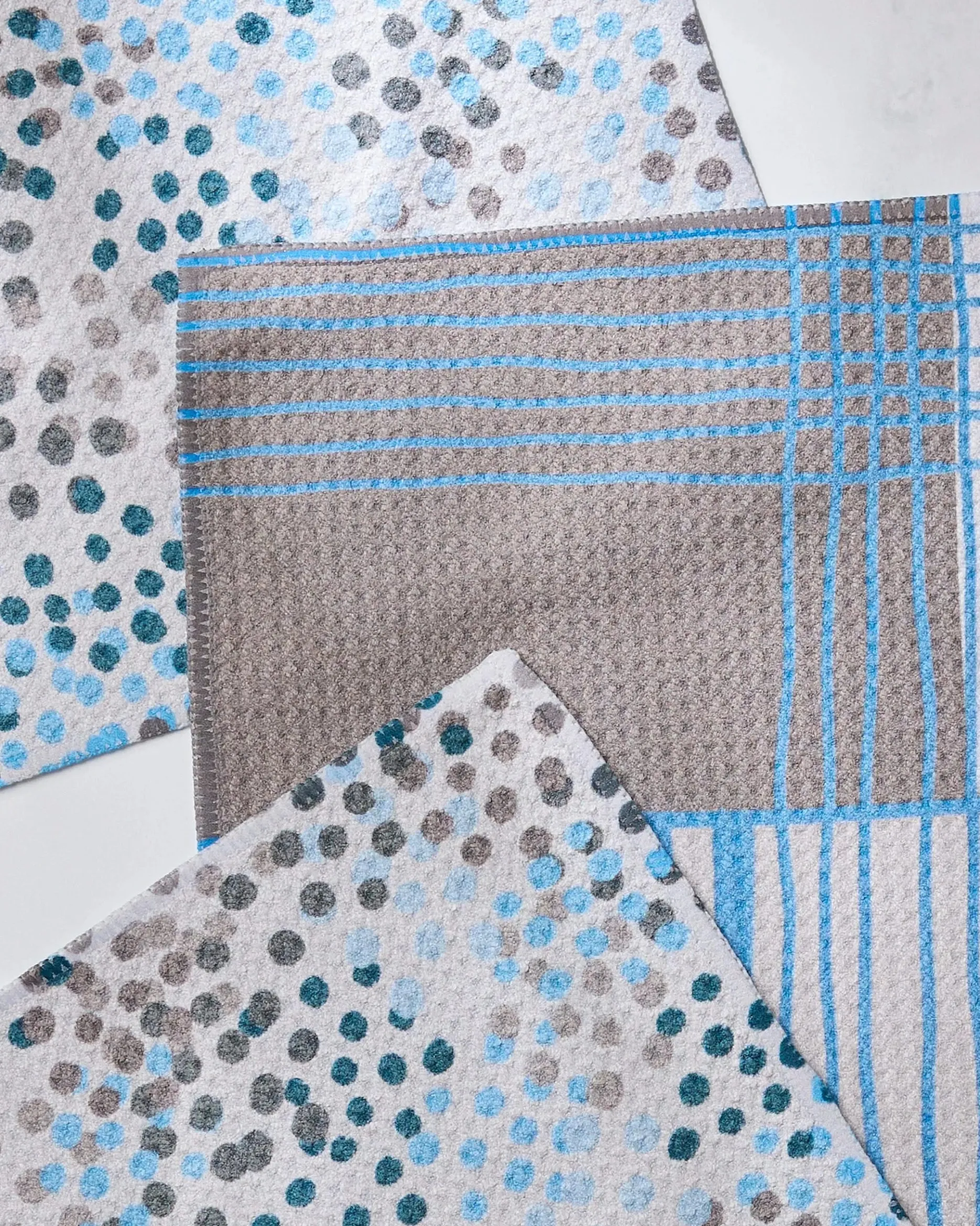 GEOMETRY Cool Blocks and Dots Dishcloth Set