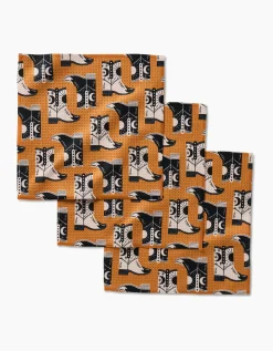 GEOMETRY Cowboy Boots Dishcloth Set