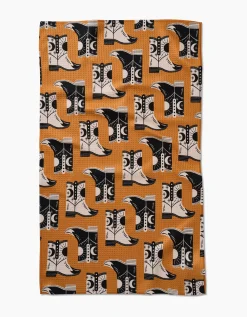 GEOMETRY Cowboy Boots Tea Towel