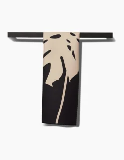 GEOMETRY Cream Monstera Fitness Towel