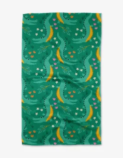 GEOMETRY Crocodiles Tea Towel