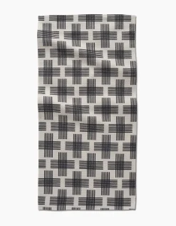GEOMETRY Cross Hatch Bar Towel