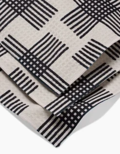 GEOMETRY Cross Hatch Luxe Washcloth Set