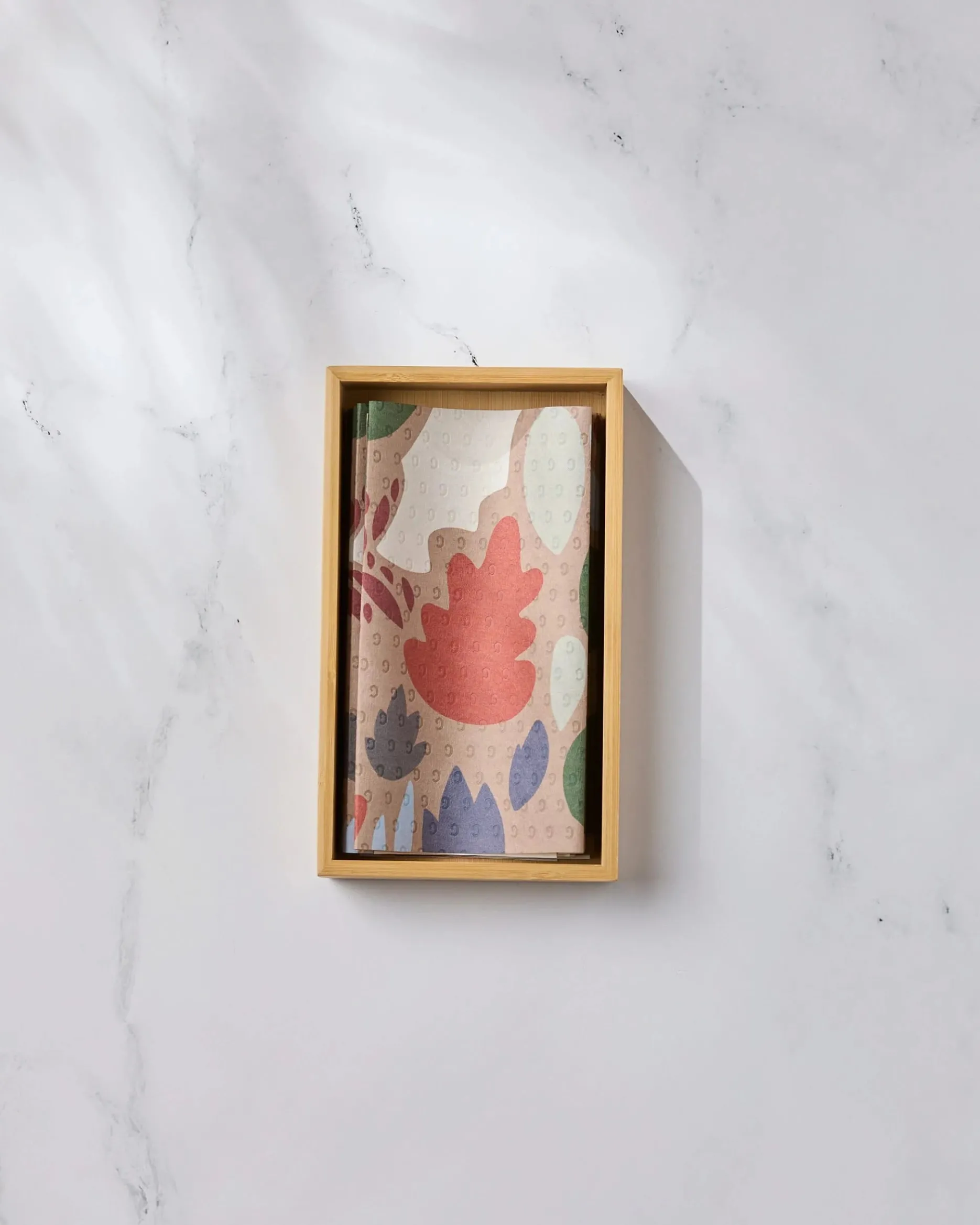 GEOMETRY Cut Paper Leaves Mocha Not Paper Towel