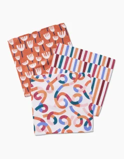 GEOMETRY Cutout Shapes Dishcloth Set