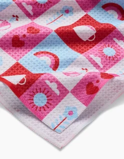 GEOMETRY Daily Icons Tea Towel