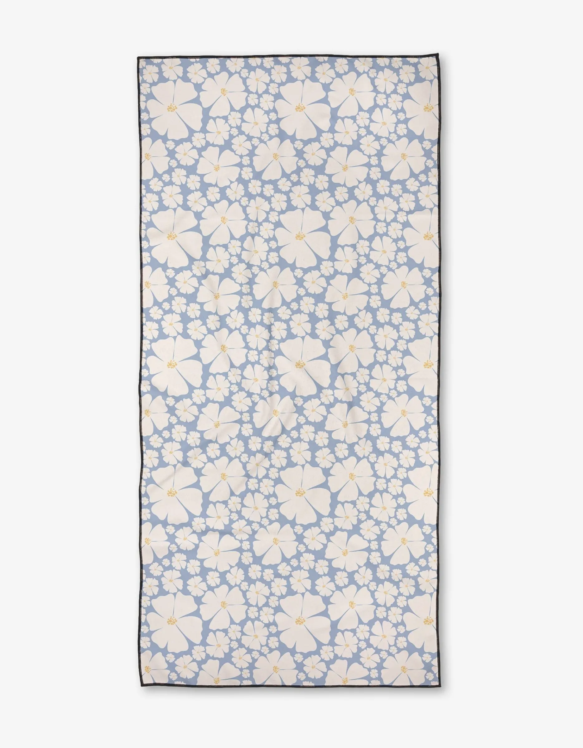GEOMETRY Daisy Girl Blue Beach Towel