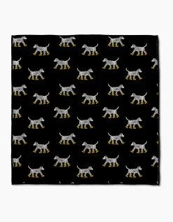 GEOMETRY Dalmatian In Boots Black Paw Towel