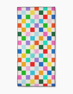 GEOMETRY Dance Floor Beach Towel