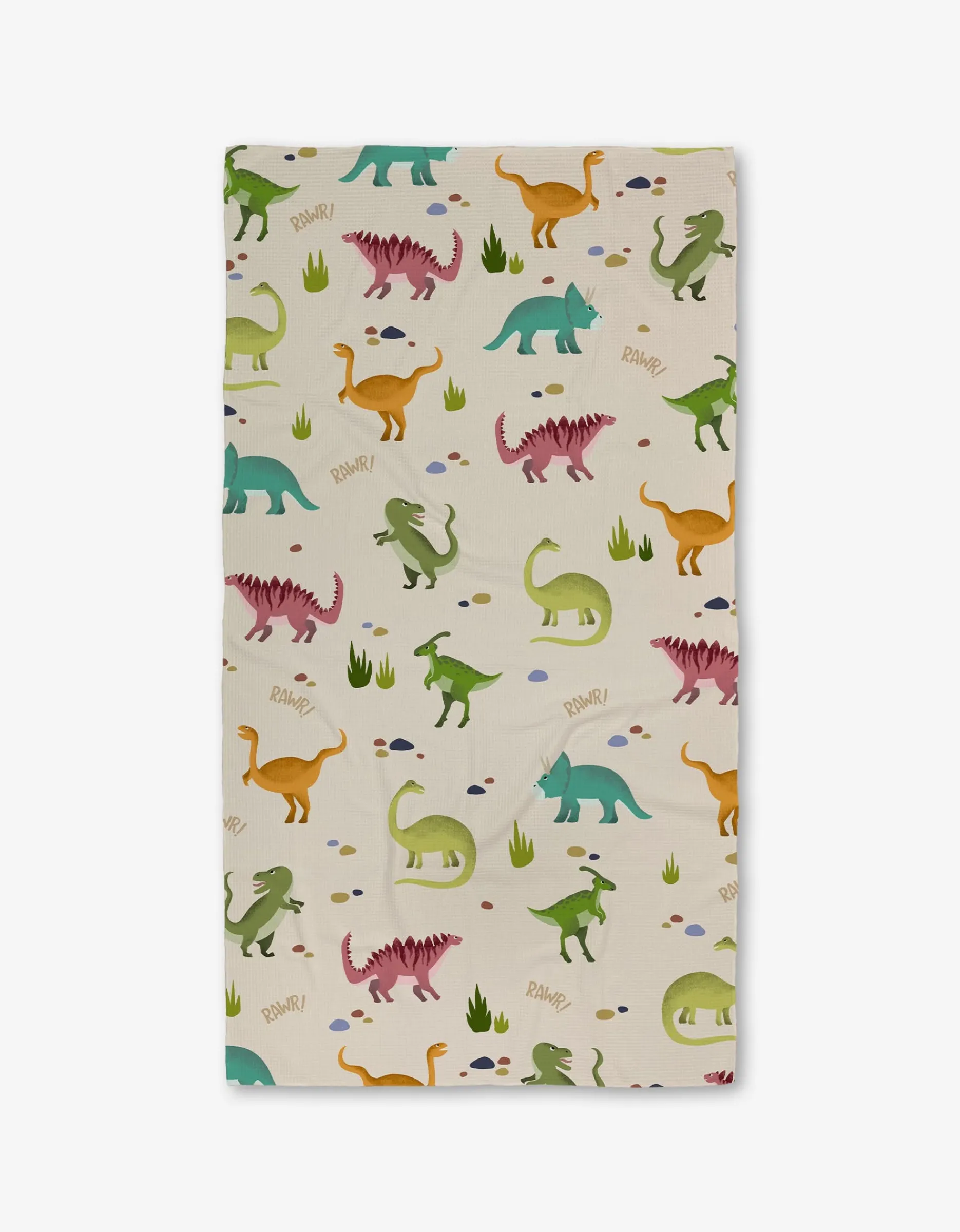 GEOMETRY Dancing Dinos Luxe Bath Towel