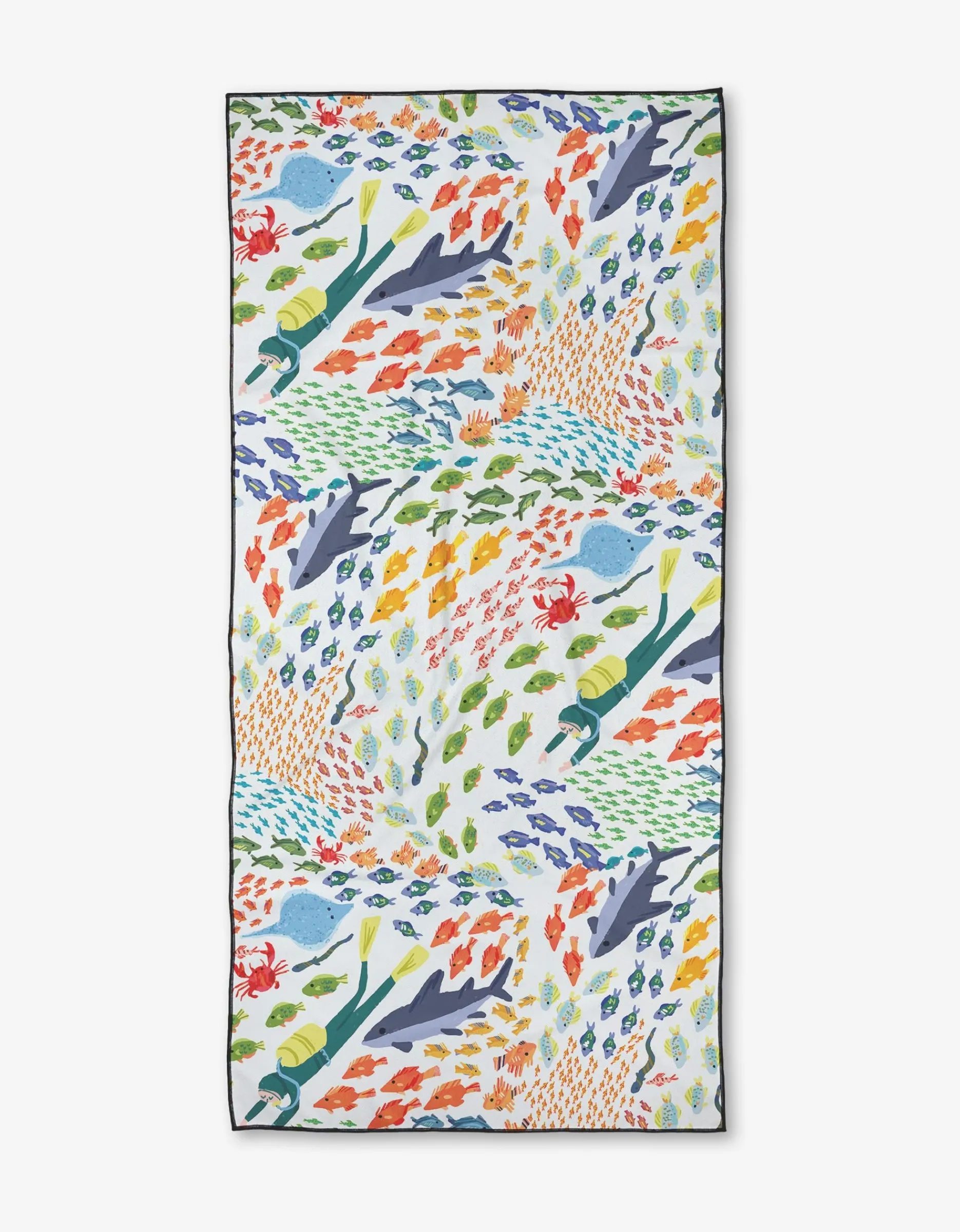 GEOMETRY Deep Sea Encounter Beach Towel
