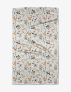 GEOMETRY Delicate Floral Tea Towel
