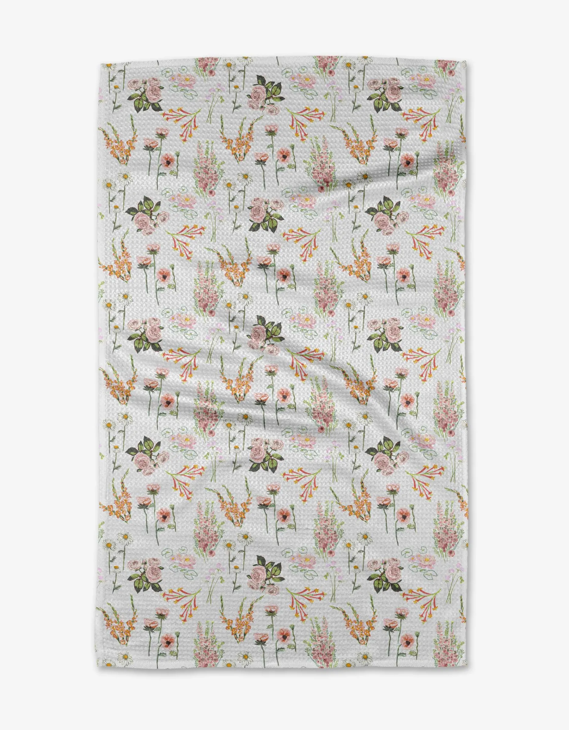 GEOMETRY Delicate Floral Tea Towel