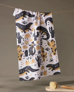 GEOMETRY Desert Dwellers Tea Towel