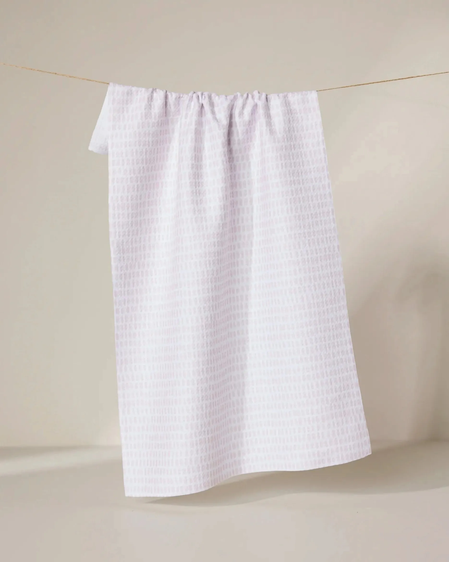 GEOMETRY Dot Dot Dot Blushed Bergamot Tea Towel