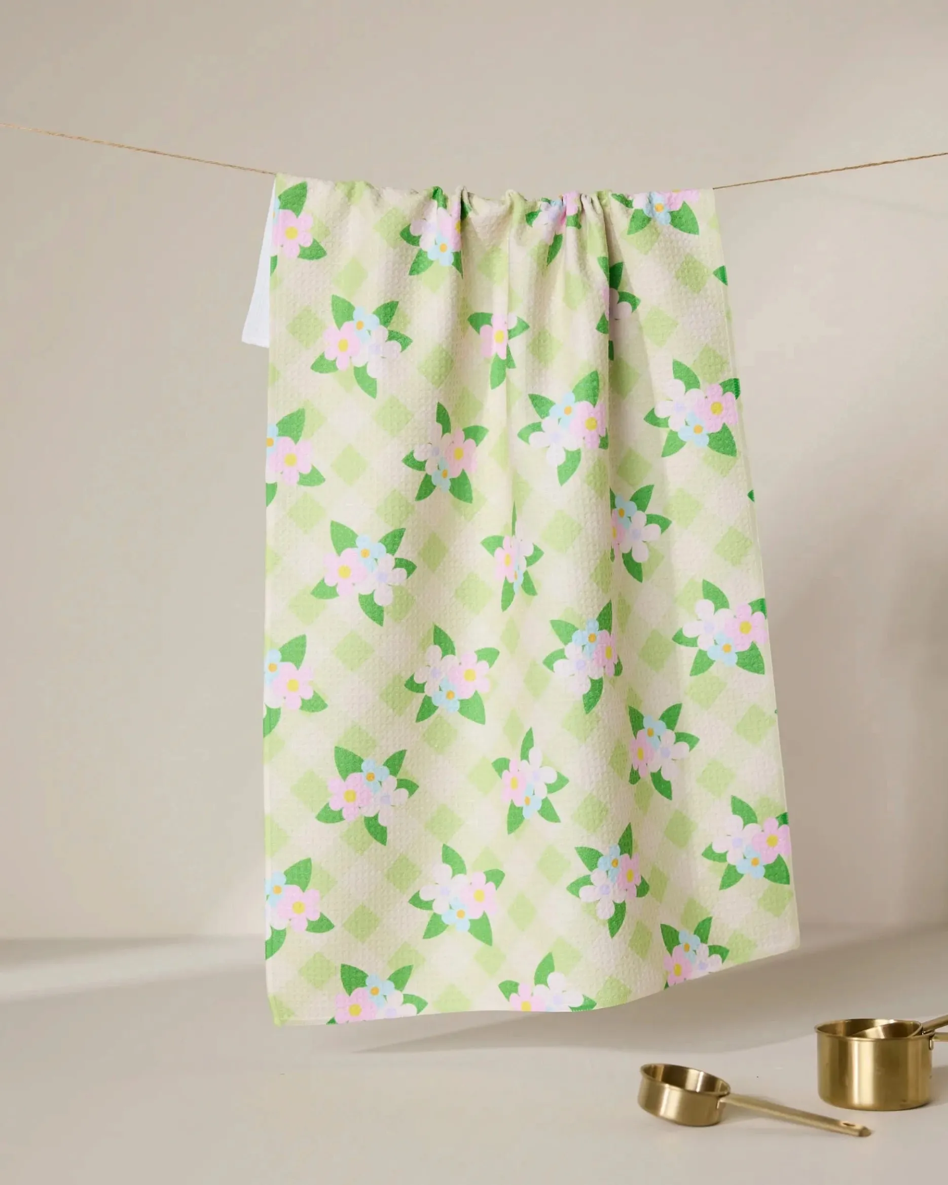 GEOMETRY Doting and Devoted Tea Towel