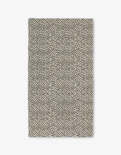 GEOMETRY Dotty Tan Luxe Bath Towel