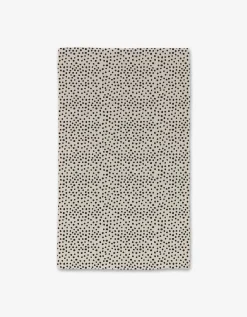 GEOMETRY Dotty Tan Luxe Hand Towel