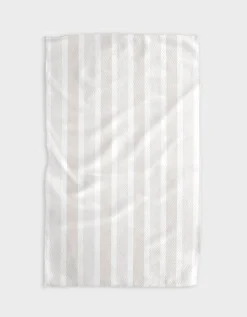 GEOMETRY Earn Your Stripes - Beige Tea Towel