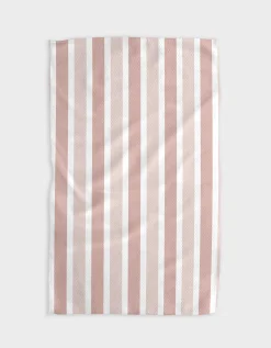 GEOMETRY Earn Your Stripes - Dusty Rose Tea Towel