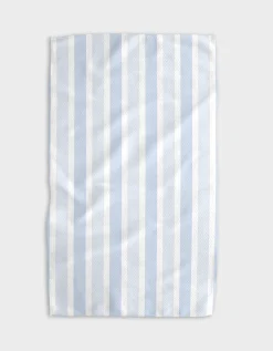 GEOMETRY Earn Your Stripes - Light Blue Tea Towel