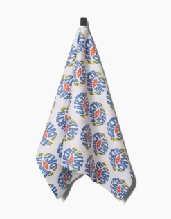 GEOMETRY Earth Day Stamp Tea Towel