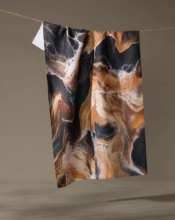 GEOMETRY Emperador Tea Towel