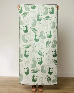 GEOMETRY Endangered Beach Towel