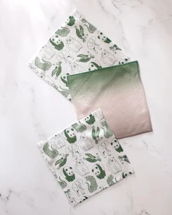 GEOMETRY Endangered Dishcloth Set