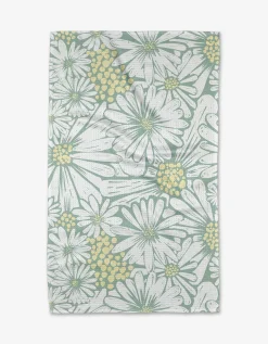 GEOMETRY English Daisies Tea Towel