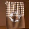 GEOMETRY Fall Bunnies Tea Towel