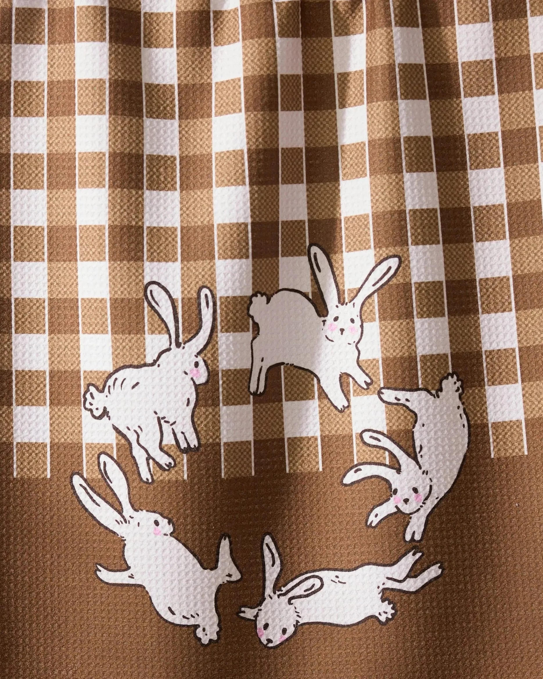 GEOMETRY Fall Bunnies Tea Towel