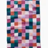 GEOMETRY Fall Checkers Tea Towel