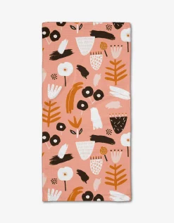 GEOMETRY Fall Flowerbed Bar Towel