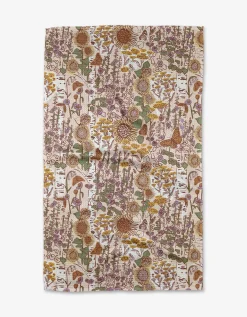 GEOMETRY Fall Forest Tea Towel