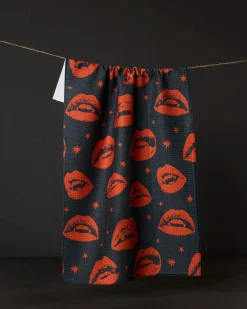 GEOMETRY Fangs Tea Towel