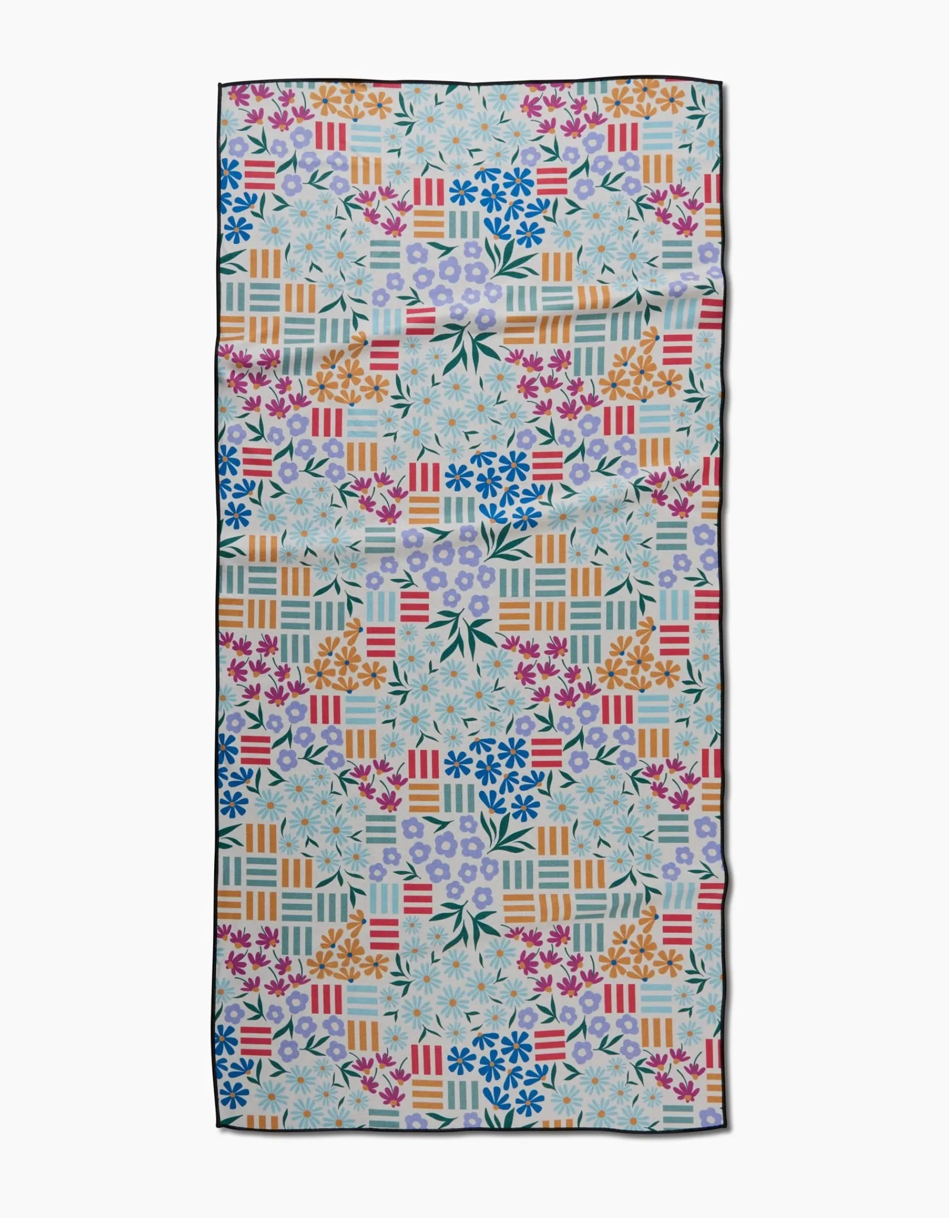 GEOMETRY Floral Garden Beach Towel
