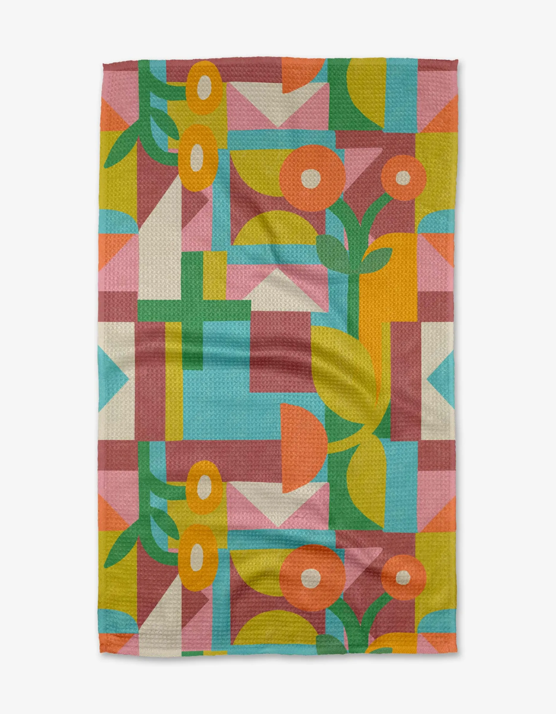 GEOMETRY Floral Tea Towel