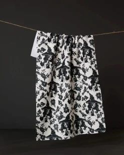 GEOMETRY Floral Witches Tea Towel