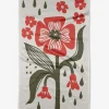GEOMETRY Flower Stamp Tea Towel