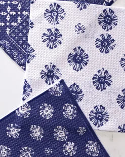 GEOMETRY Flowing Ocean Dishcloth Set