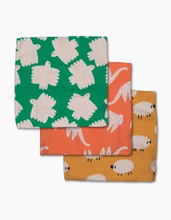 GEOMETRY Fluff and Feathers Dishcloth Set