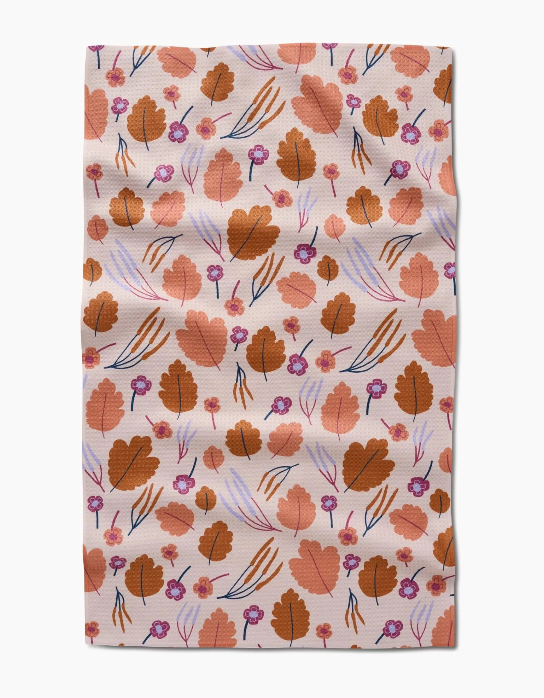 GEOMETRY Forest Leaves Tea Towel