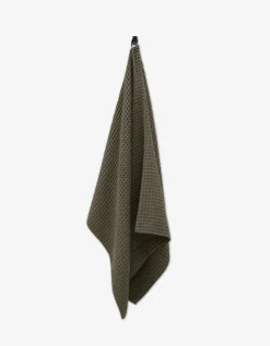 GEOMETRY Forest Waffle Bath Towel