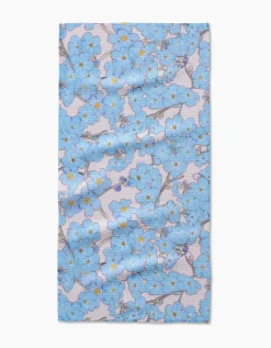 GEOMETRY Forget Me Not Floral Bar Towel
