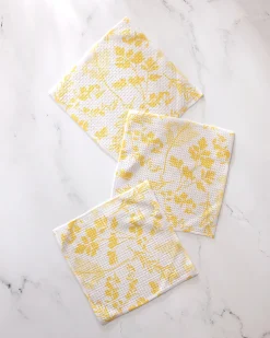GEOMETRY Garden of Gold Dishcloth Set
