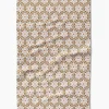 GEOMETRY Geometric Flower Tea Towel