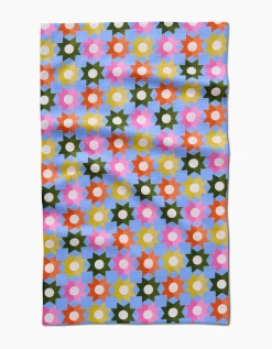 GEOMETRY Geometric Garden Tea Towel